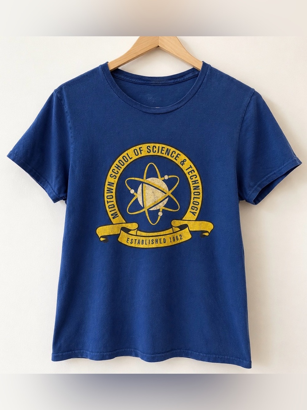 Midtown School of Science & Technology Graphic Tee Blue STEM Geek Nerd Shirt